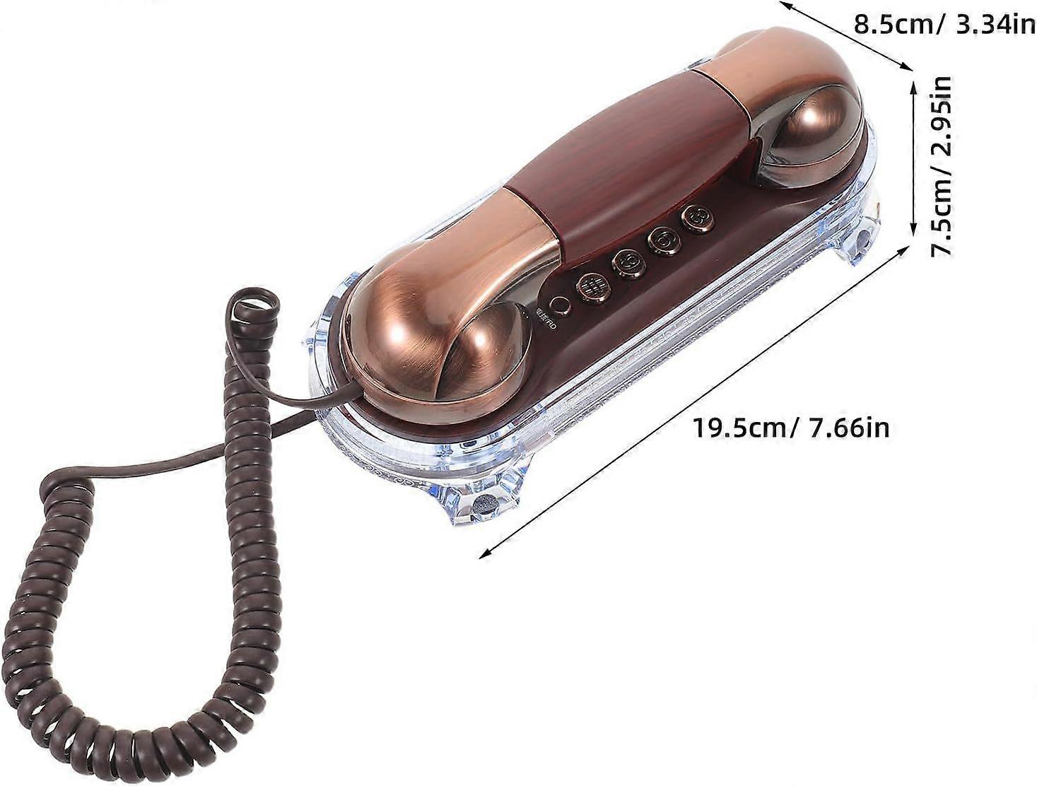 Telephone Push Button Corded Phone with Adjustable Volume