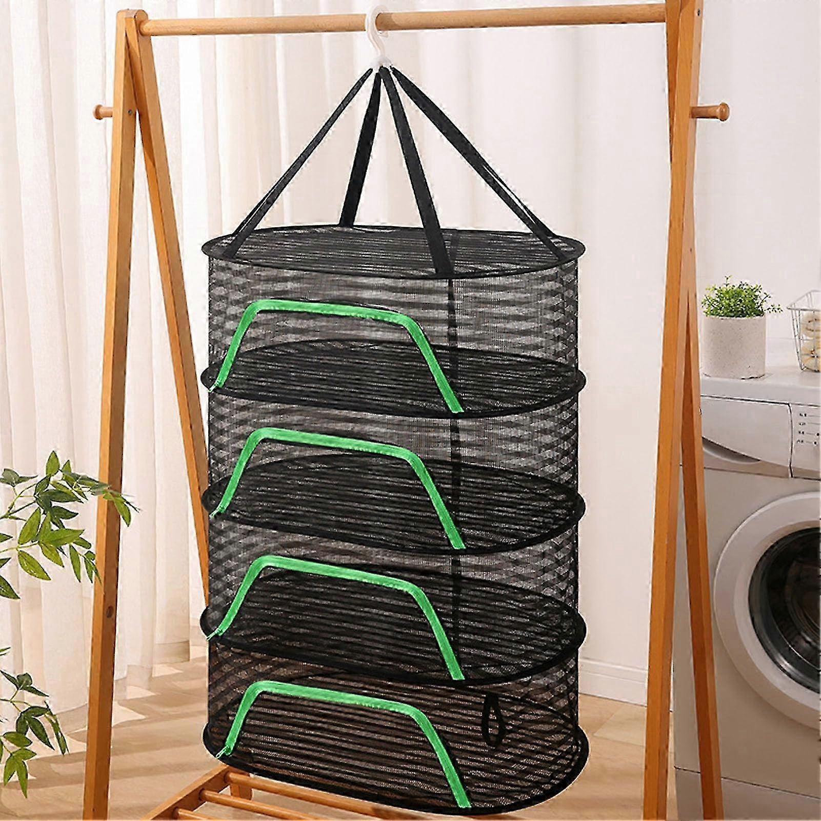 4-Tier Elastic Mesh Foldable Drying Rack