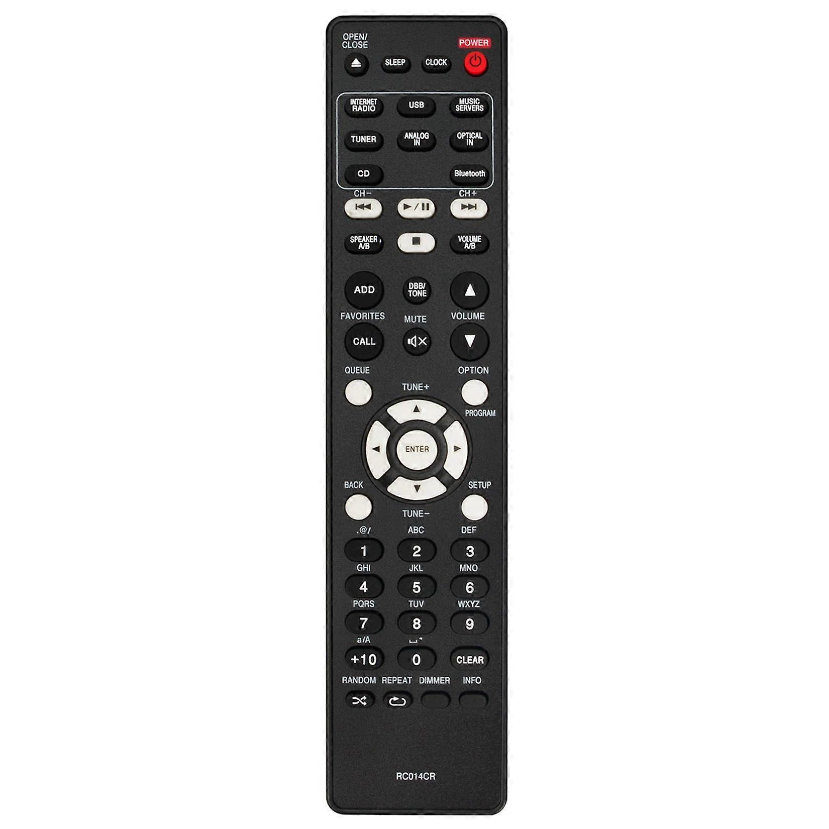RC014CR Replacement Remote Control for Marantz MCR612 Network CD Receiver No Programming Needed