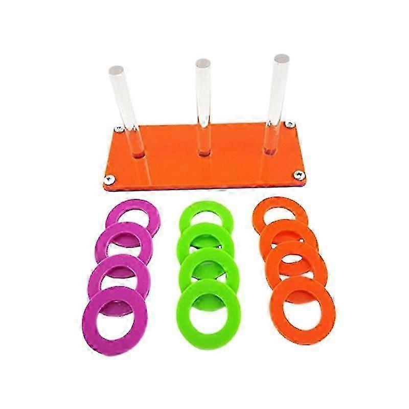 1pcs Parrot Ring Toss Toy