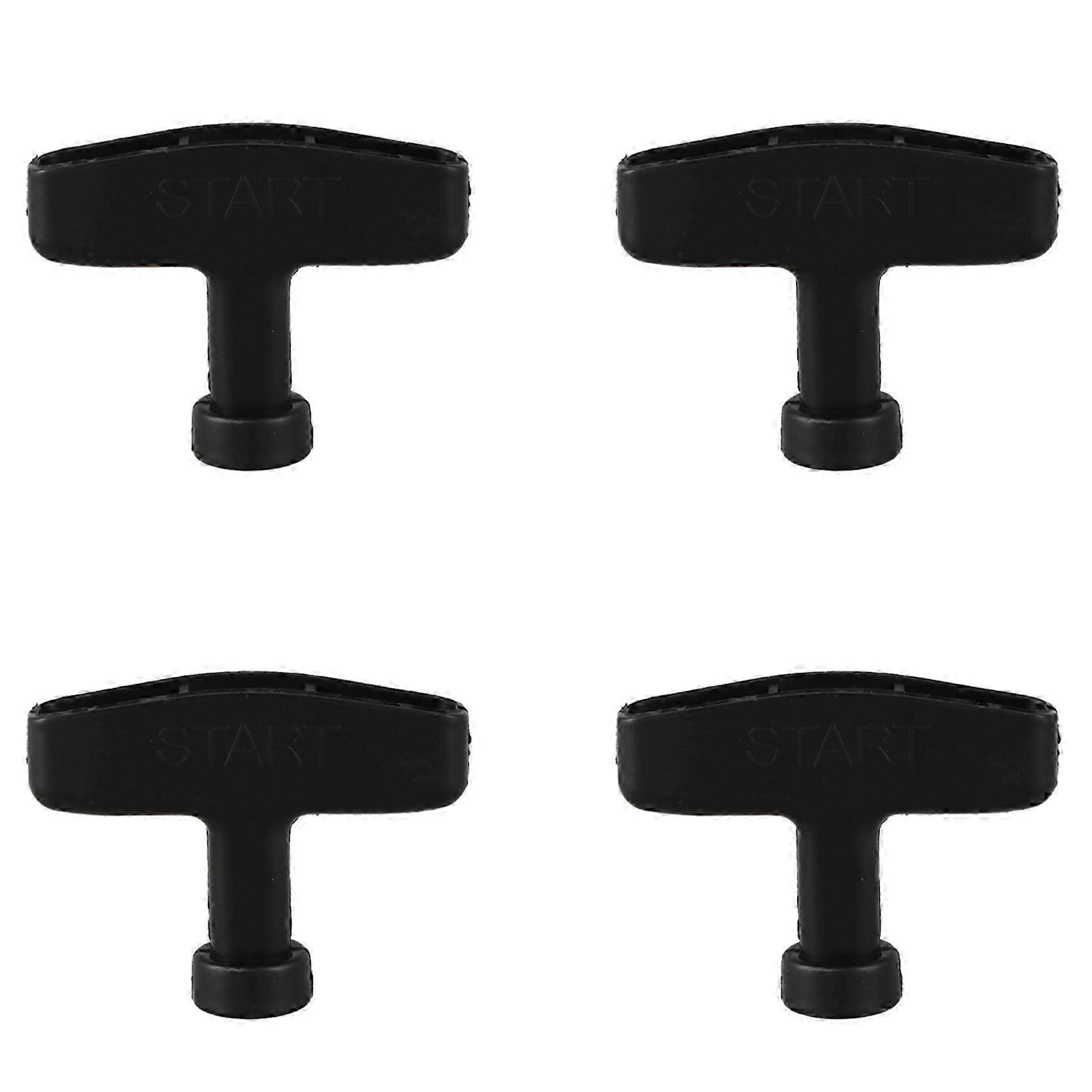 4X Replacement Recoil Starter Pull Handle Grip Black compatible with Motor