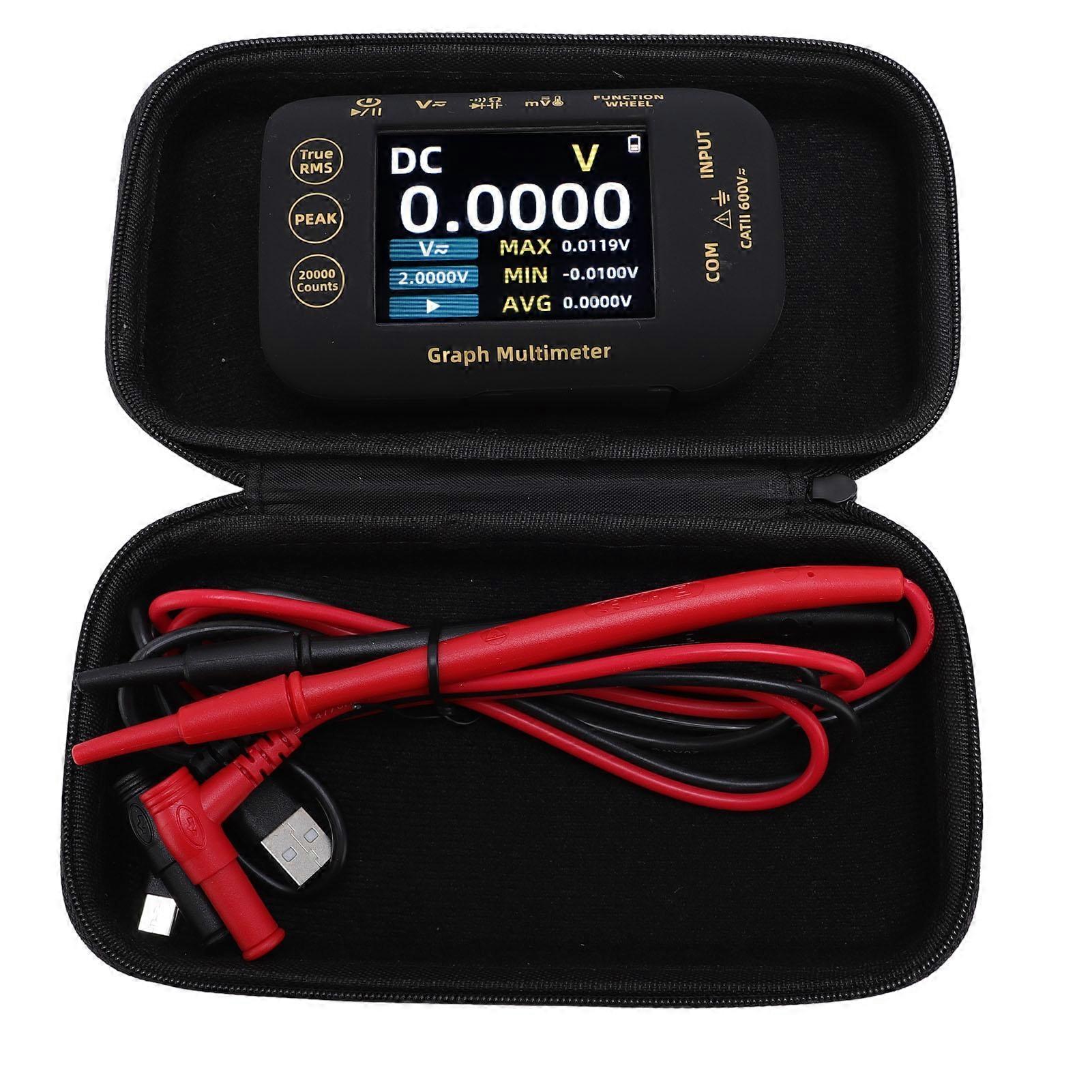 PV Digital Multimeter 20000 Counts 2.8 Inch TFT Screen Rechargeable Graphical Multimeter