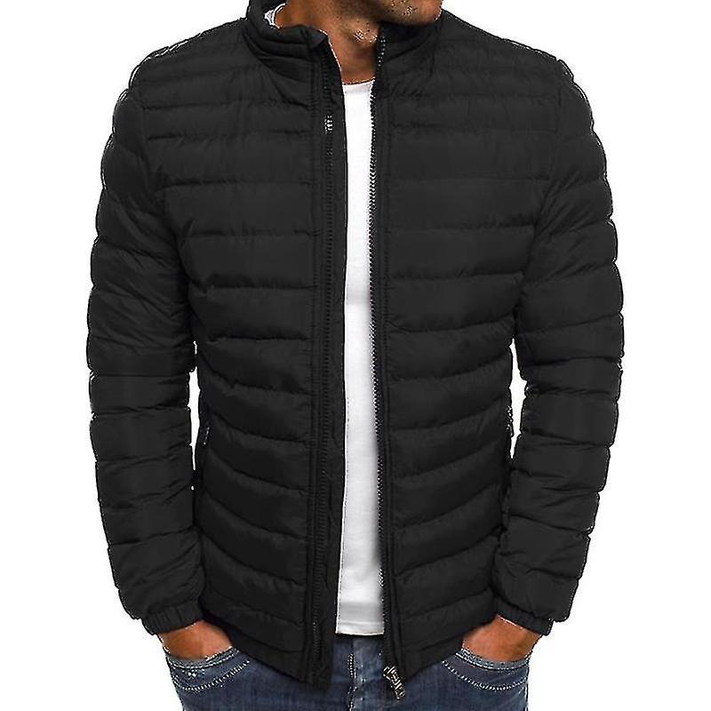 Men Lightweight Bubble Coat Puffer Jacket Quilted Padded Outerwear A