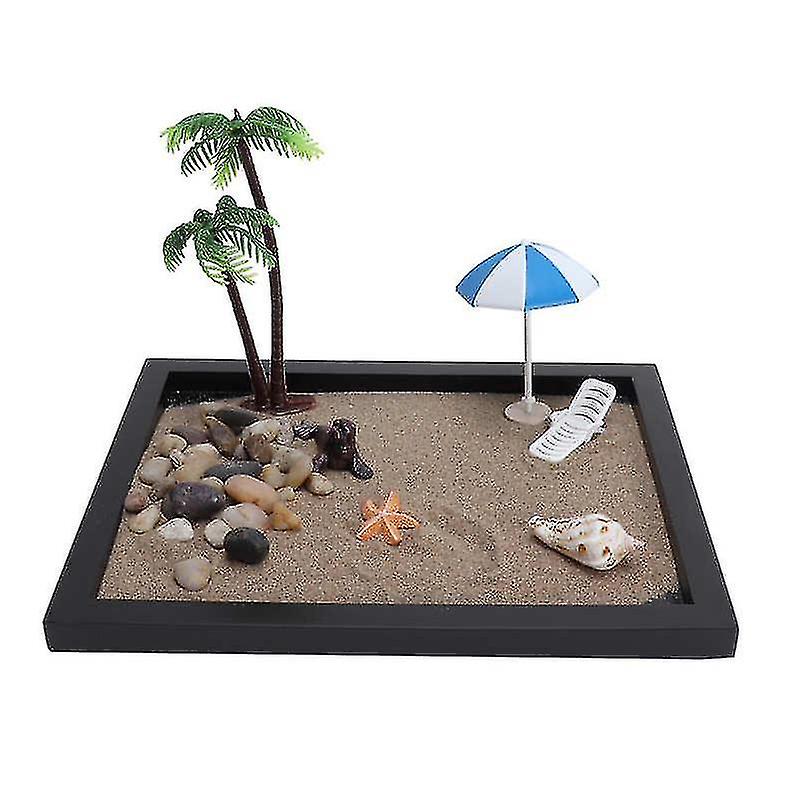 Decoration Landscape Ocean Desktop Table Miniature Beach Mini Sand
