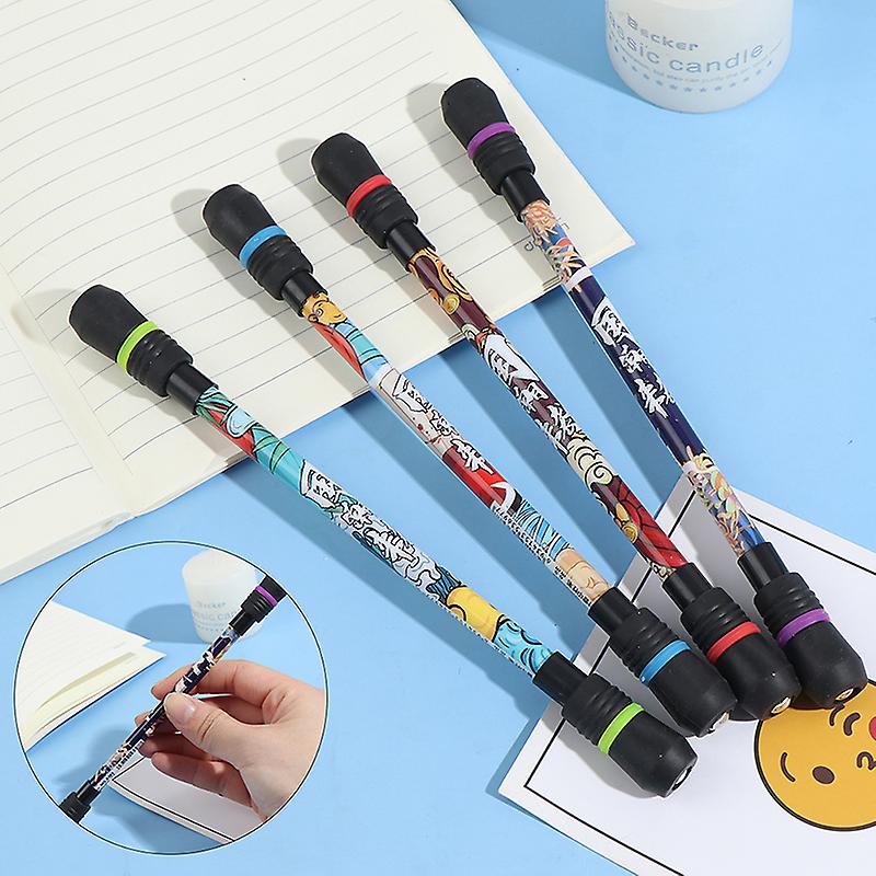 Random 1pc Twirling Spinning Pen Rolling Gel Pen Finger Playing Pen School Office Supply