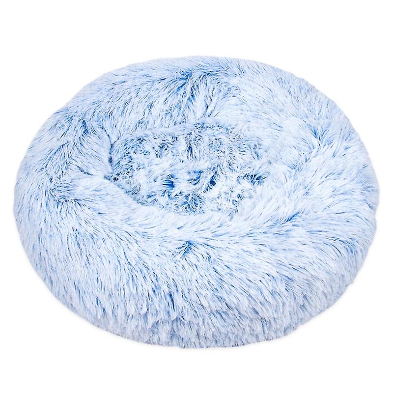 Round Cat Bed Soft Long Plush Pet Deep Sleep Bed For Cats Dogs Winter Warm Kitten Puppy Sleeping Nest Kennel Cat Accessories