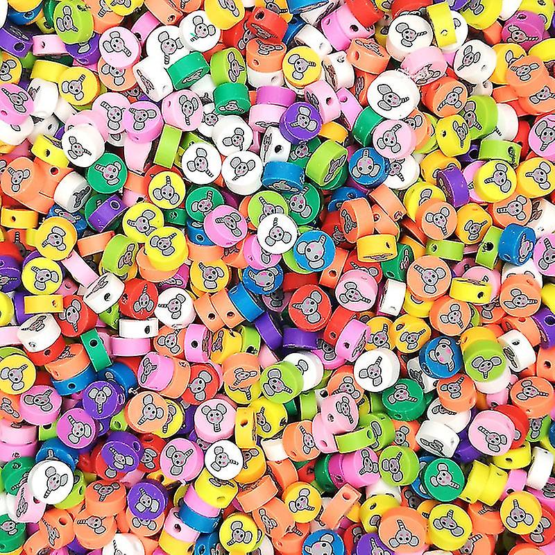 100pcs Animal Soft Clay Beads Used In Jewelry Craftsmanship