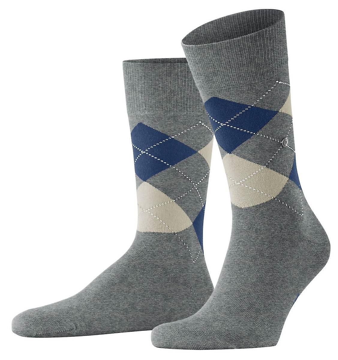 Burlington King Socken - Hellgrau Mel