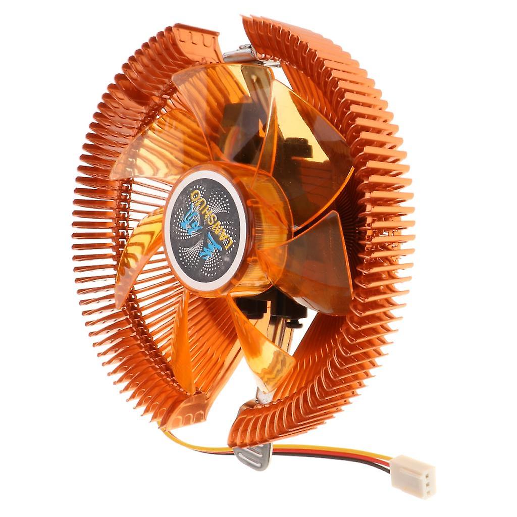 CPU Cooler Fan for Computer 12VDC with 3Pin Cable Copper