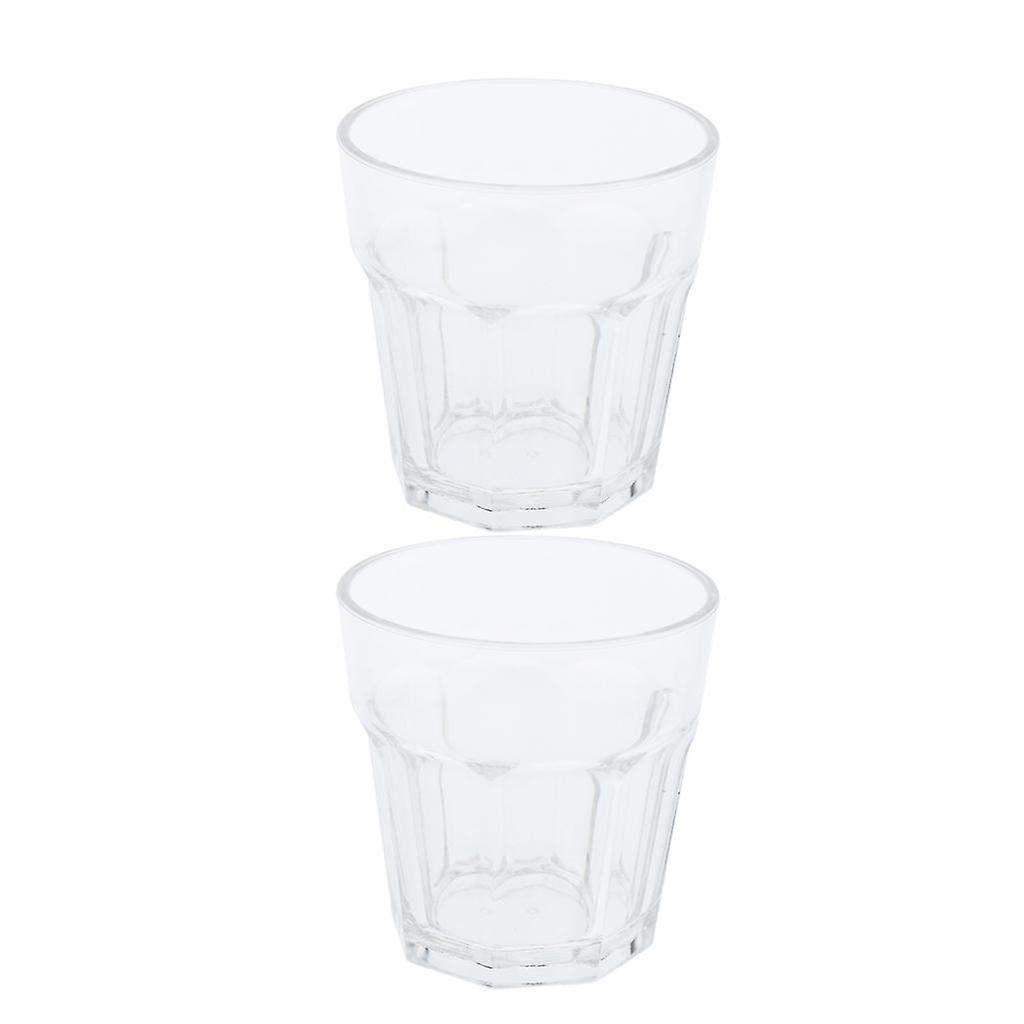 2X 210ml Acrylic Cup Plastic Mug for Beer Coffee Tea Vodka Cup