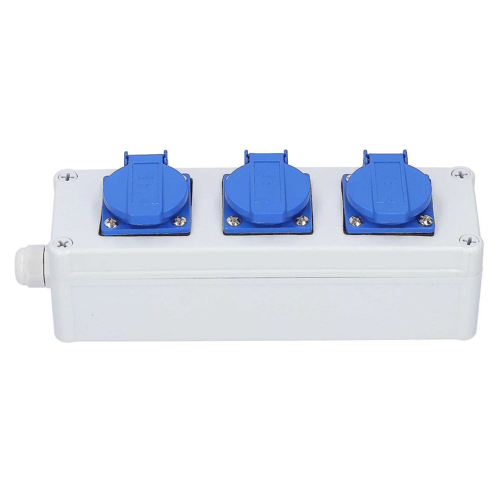 Outdoor Waterproof Socket Box With Switch Wall Power Rainproof Protection Electrical Outlets3-position Socket Box