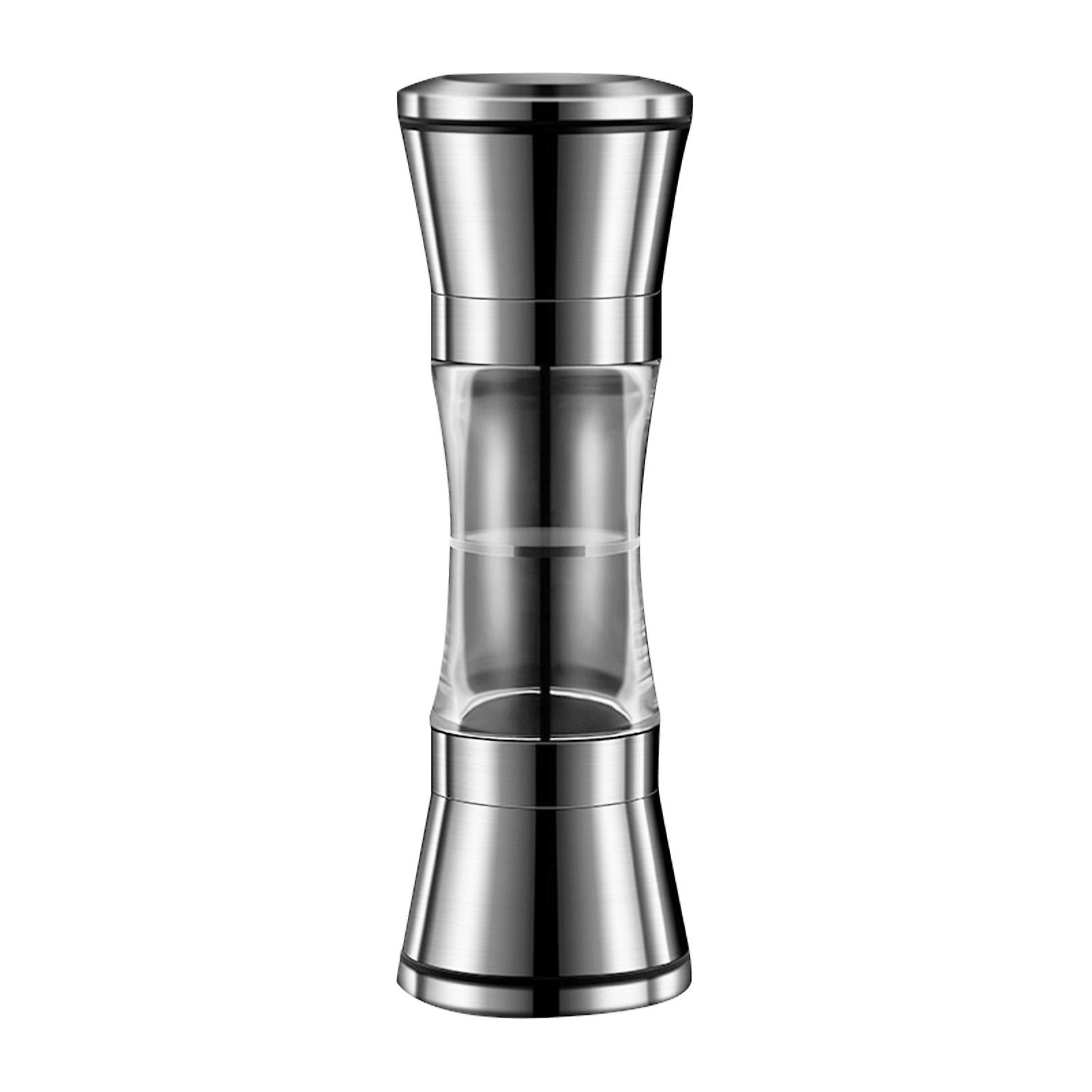 Fillable Double Head Pepper Grinder Visibles Practical Spices Grinder for Home Kitchen