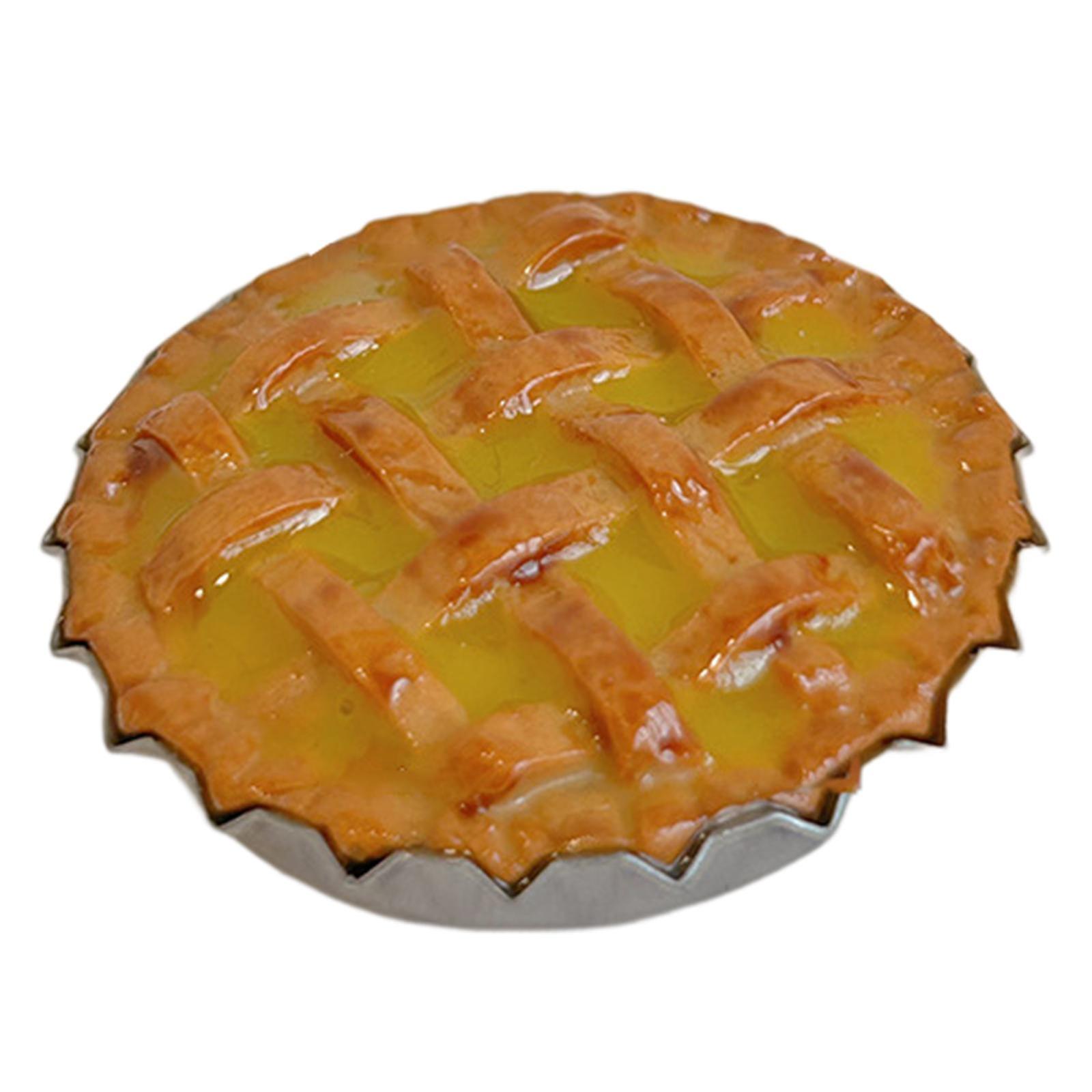 1/6 1/12 Dollhouse Applepie Simulation Kitchen Decor Dessert Fruit Pie Model Yellow