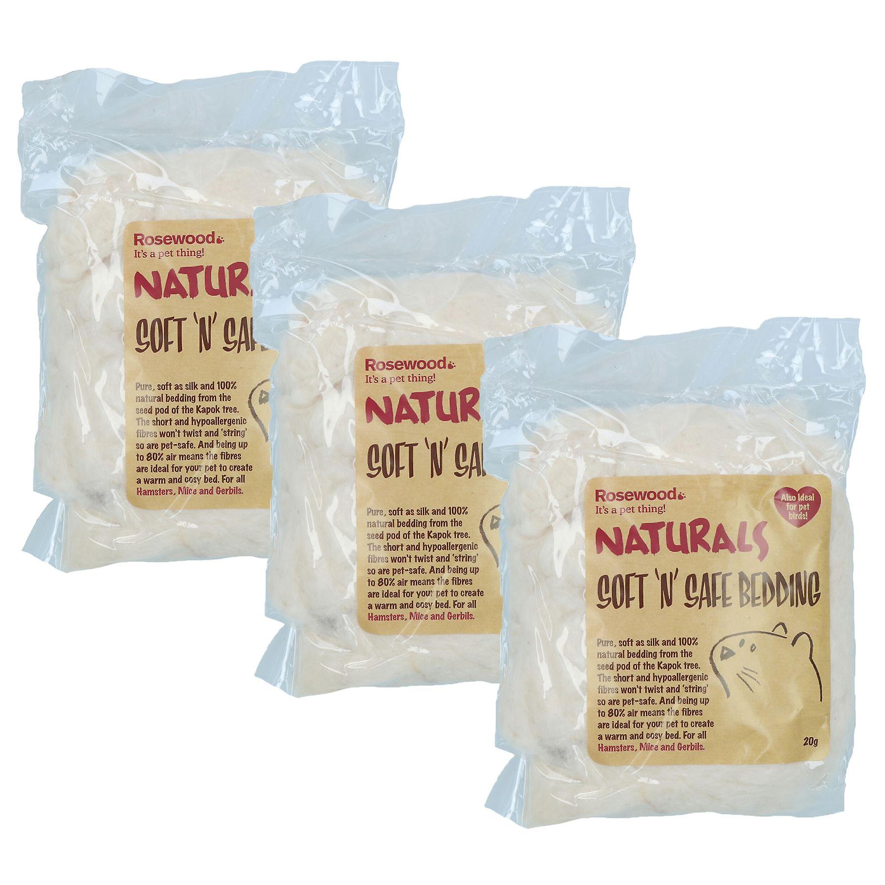 3PK Soft n Safe Hypoallergenic, Anti-bacterial & Biodegradable Animal Bedding