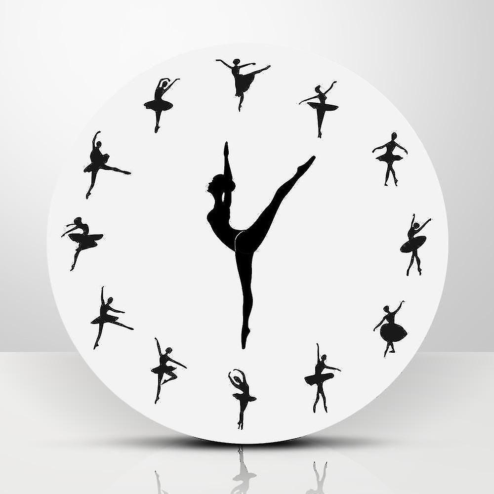 1x Dance Ballet Creation Wall Clock Home Decor Wall Decor