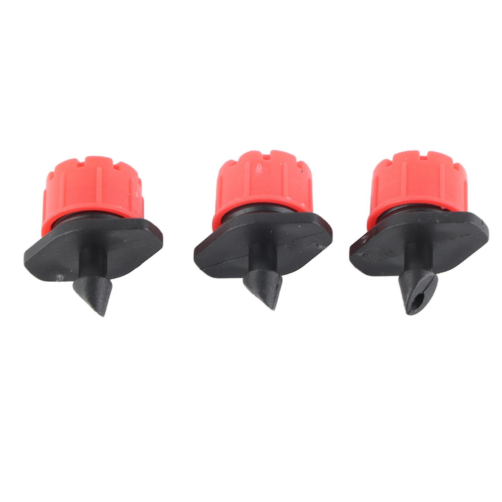 50pcs Red Adjustable Mini Garden Dripper Heads 1/4" Thread