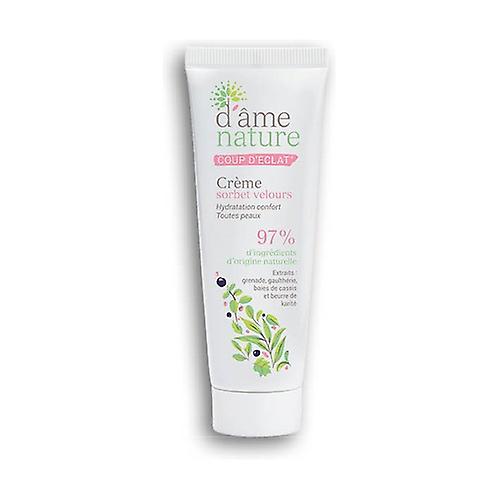 Velvet effect moisturizing facial cream 50 ml of cream
