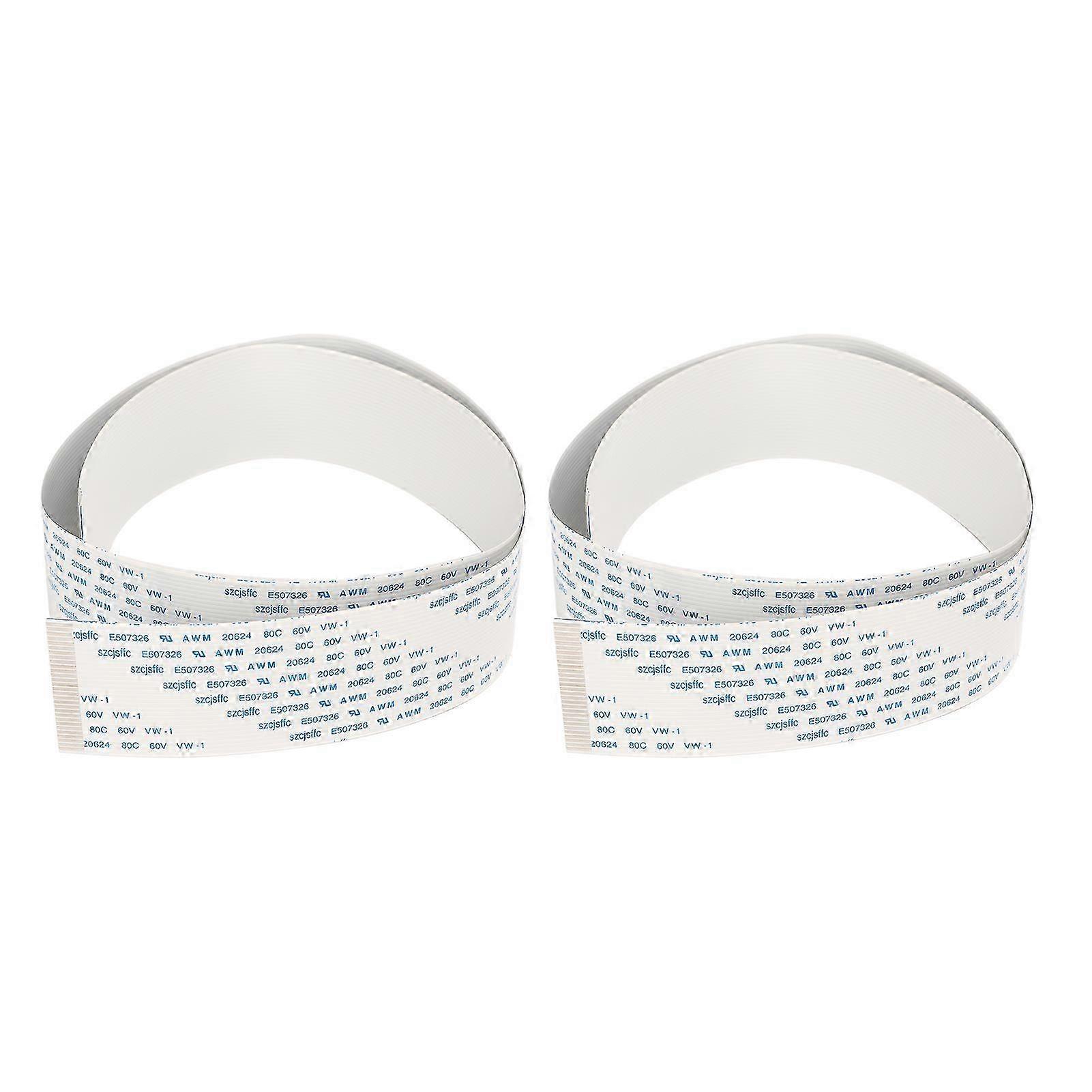 2Pcs Printer Flexible Flat Cable Fast Transmission High Softness FFC Flexible Ribbon Cable for XP600