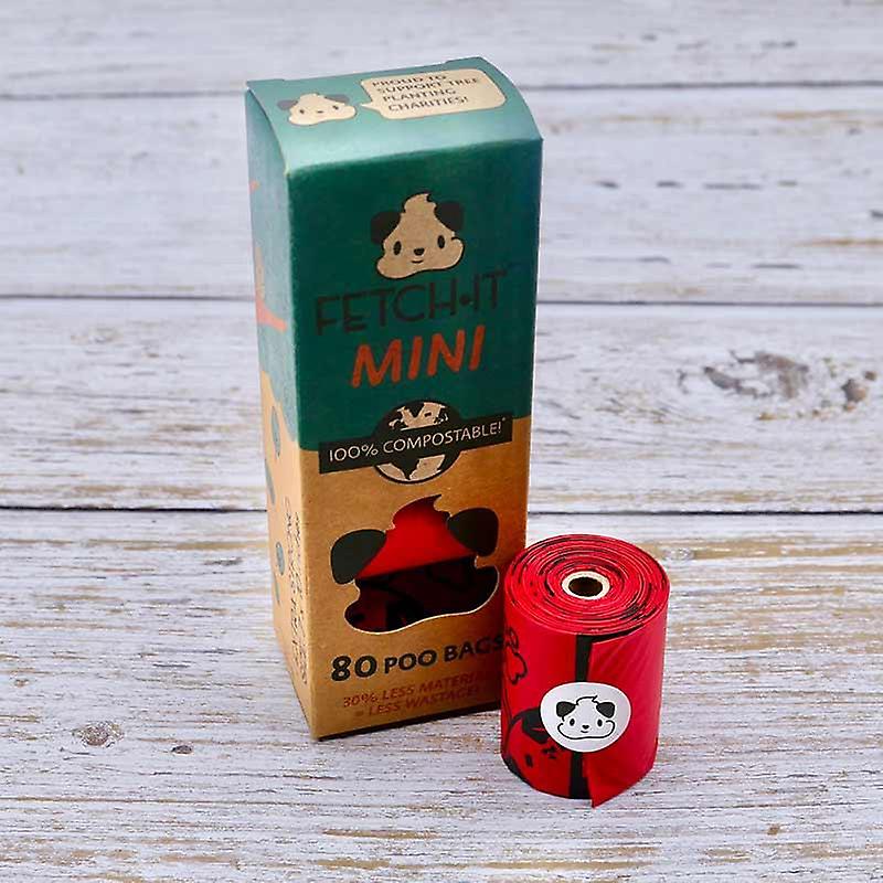 Fetch-it Mini Compostable Poo Bags - 80 Bags