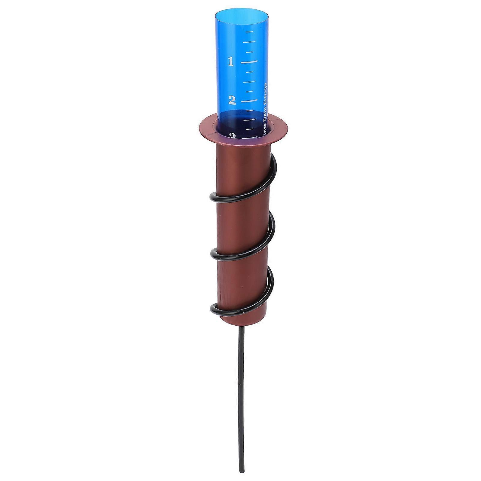 Floating Rain Gauge Ground Mounted Plastic Cylinder Rain Water Measurement Tube with Scale Straight Insert