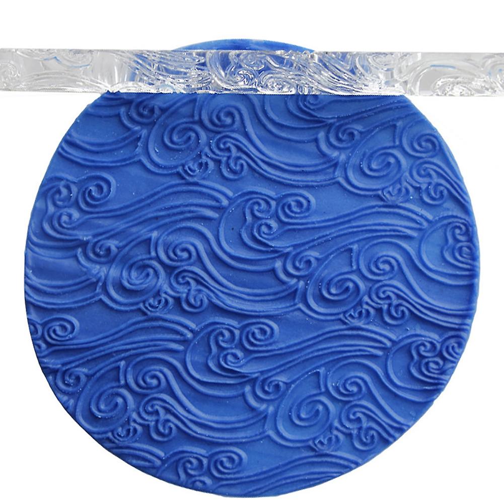 High Quality FDA Acrylic Rolling Pin 28# Pattern 16x1cm Light