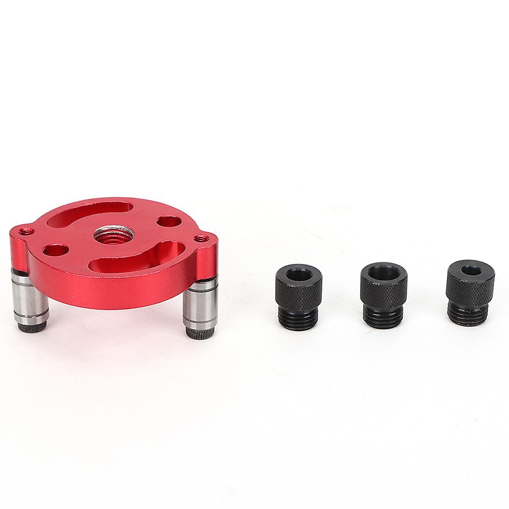 Qukaim Hole Punch Tool Hole Drill Punch Positioner, 3 in 1 Aluminum Alloy Woodworking Punching Guide Locator for Accurate Drilling, Durable