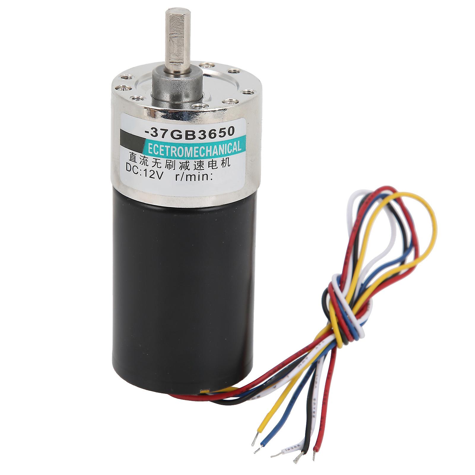 12V DC Brushless Motor Speed Reducer with Bracket (500rpm/min) CW CCW for High-Accuracy Measuring Instrument