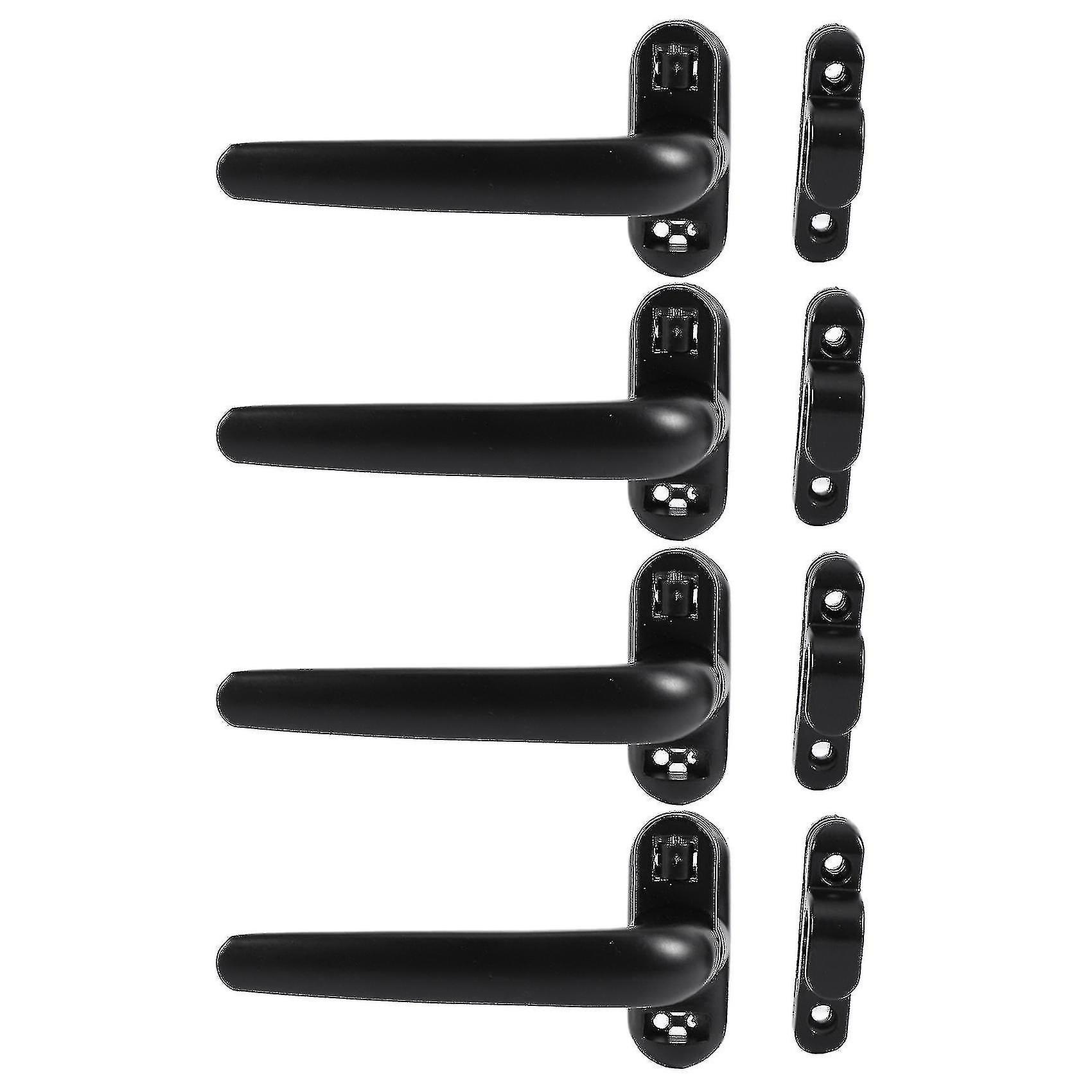 4x الباب والنافذة مقبض قفل بابية نافذة قفل عجلة مقبض أسود- YUHAO