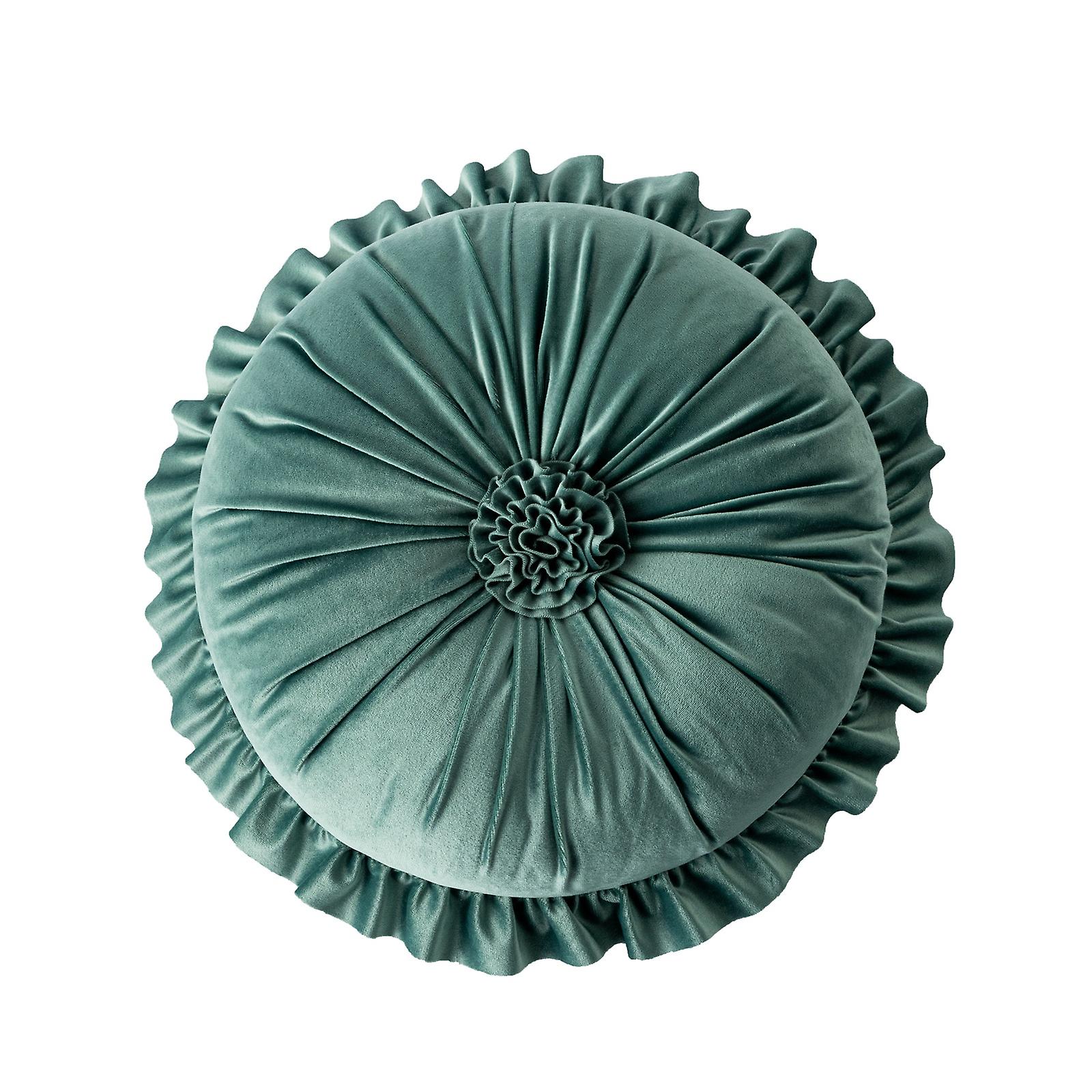 Colorful Round Ruffled Cushion for Sofa, Car, or Bed