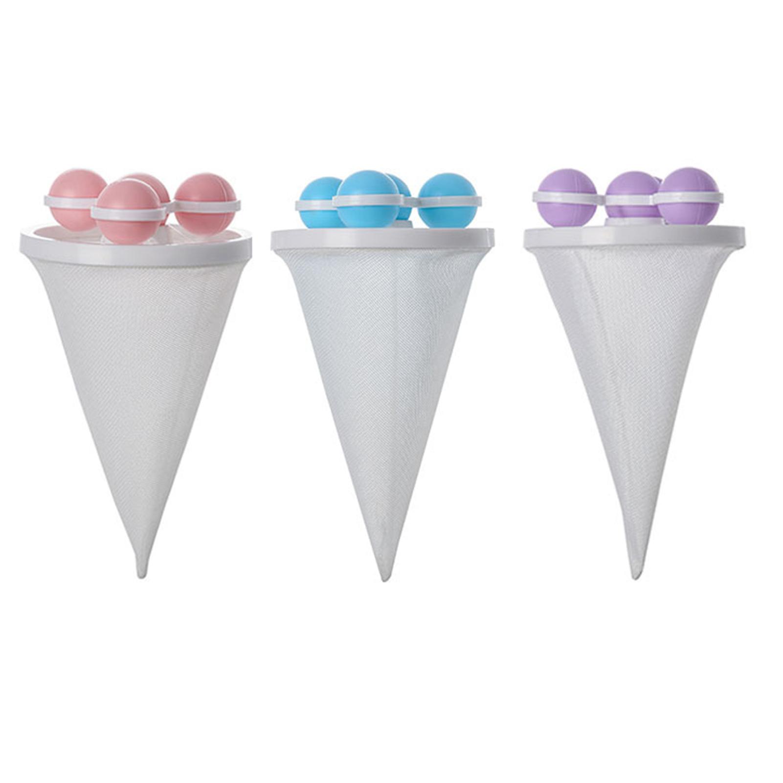 Simple Gyroscopic Washer Hair Filter Bag Multi-Purpose Washer Mesh Pouch for Home Use