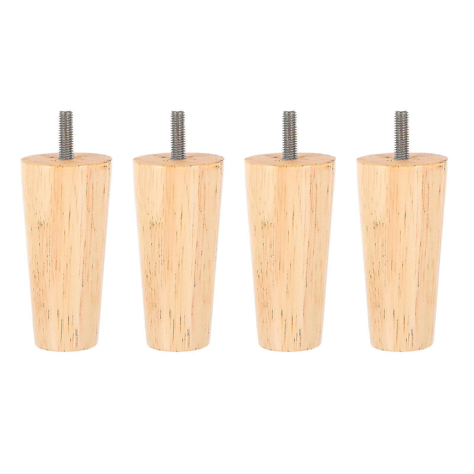 4 قطع الخشب الصلب الأثاث الجدول الساقين قوي مدبب أثاث خشبي الساقين تاي