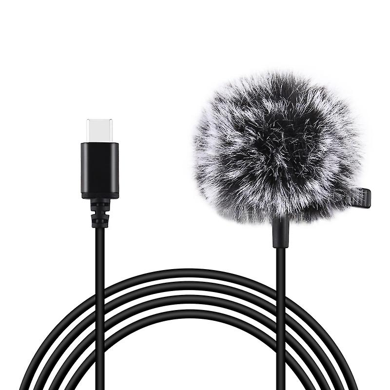 1.5m Type-C Lavalier Wired Condenser Microphone