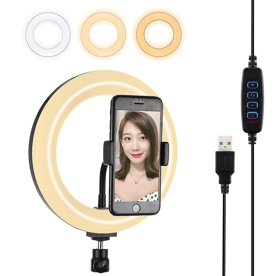 PULUZ 7.9 inch 20cm 3 Modes Dimmable Dual Color Temperature Light