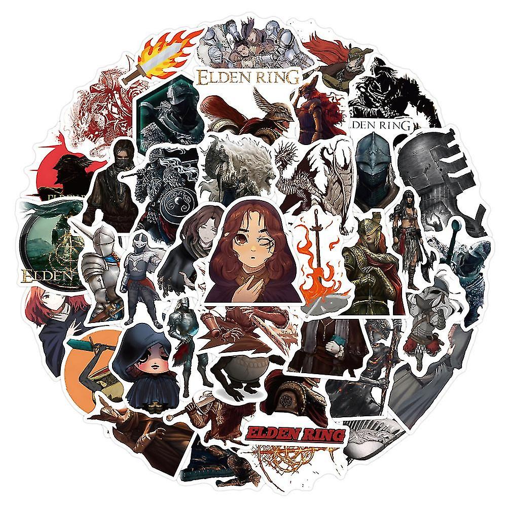 50pcs / set Elden Ring Game Thème Imperméable Sticker Decor