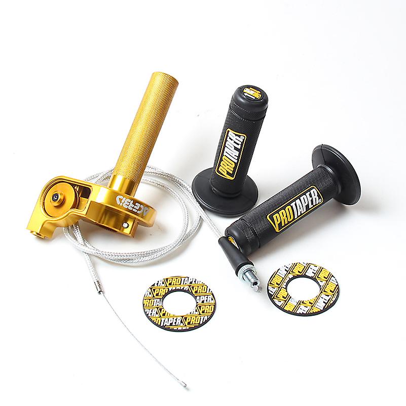 CNC Aluminium Quarter Turn Quick Twister mit Gaszug und Griff griffen für 7/8 "22mm Lenker Dirt Pit Bike modifiziert