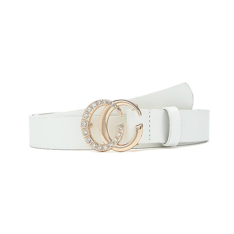 Women Belts Double C- Point Diamond Retro Trendy Belt Women's Fashion Ins Style Pant Belt Women's