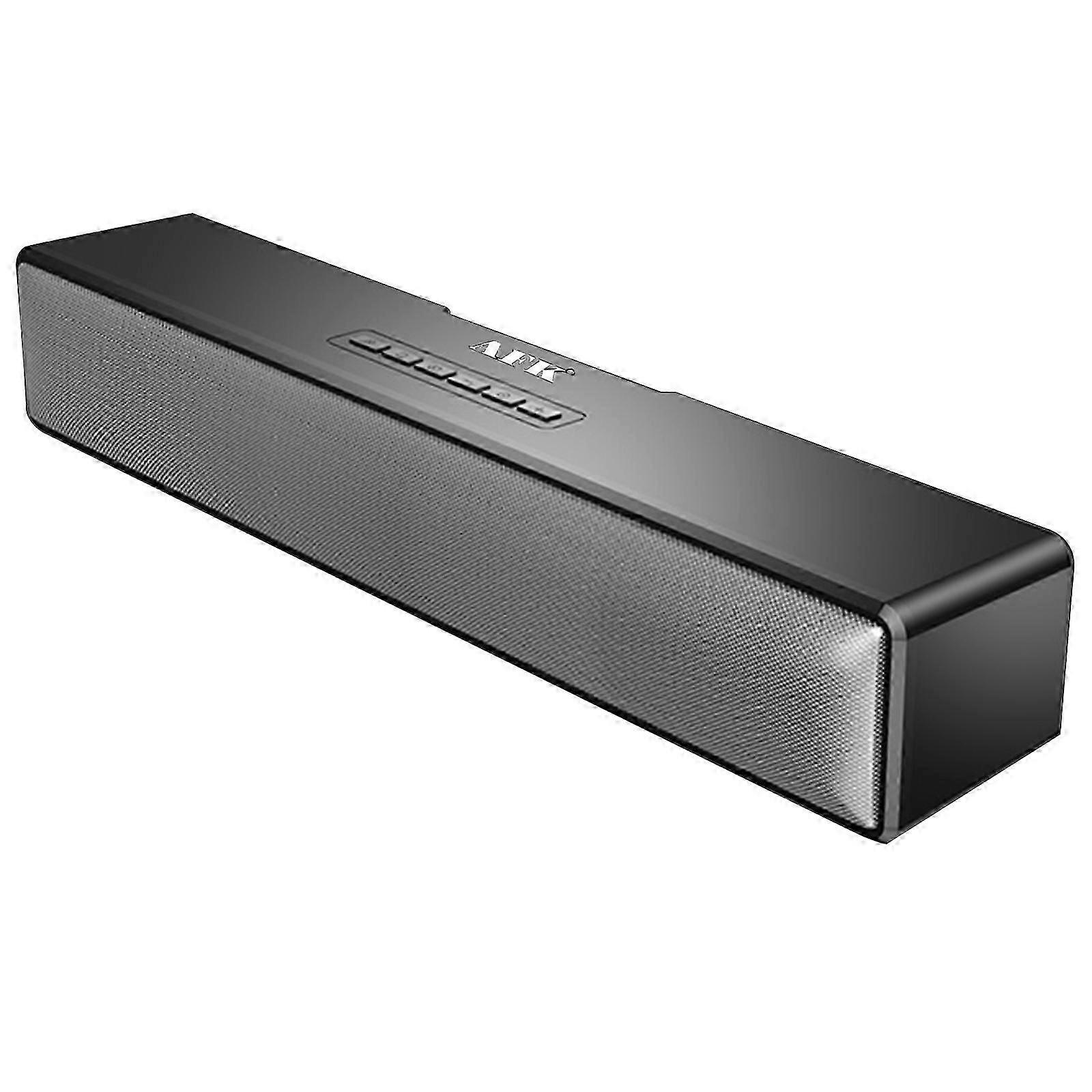 AFK BT601 BT HiFi Soundbar 10W Speaker LED RGB Light Computer Game Subwoofer Speaker Home Theater Soundbar Stereo Rechargeable Music Player Support US