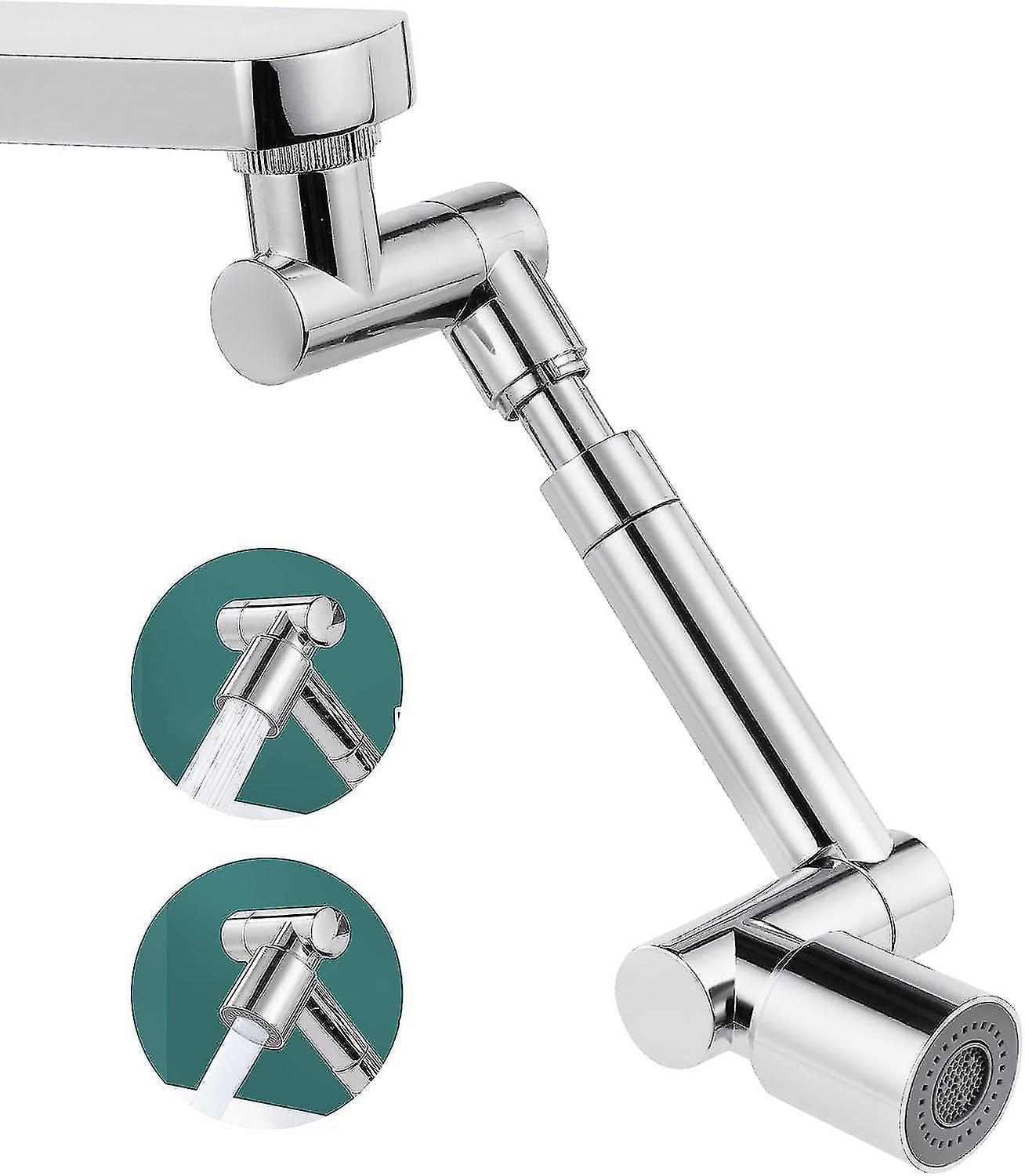 1440 Faucet Aerator, Multifunctional Faucet Extension with Telescopic Arm, 2 Modes, Univ