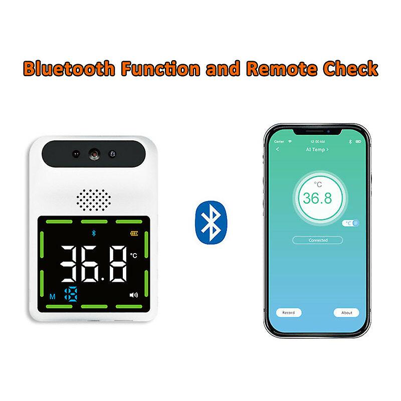 Non-contact Ir Infrared Thermometer Forehead Wall-mounted Lcd Digital High Precision Thermometer With Fever Alarm