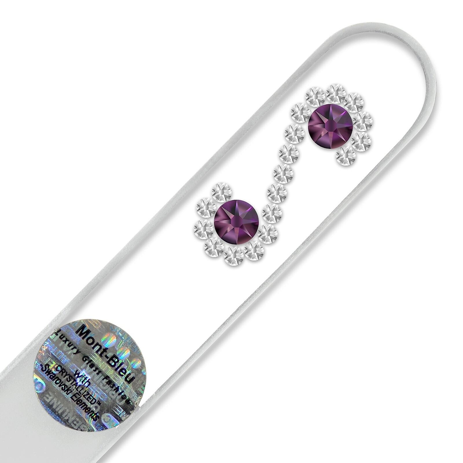 Mont Bleu Infinity Crystal Nail File LE-14 - Amethyst - Crystal