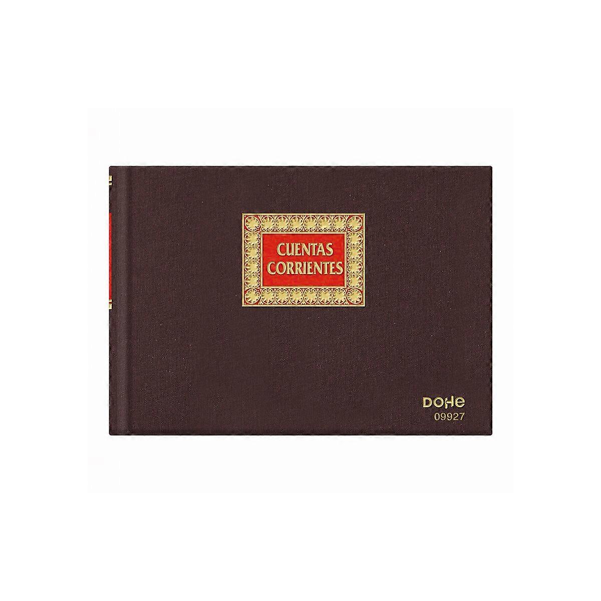 Account Book DOHE 09927 Quarto Burgundy 100 Sheets