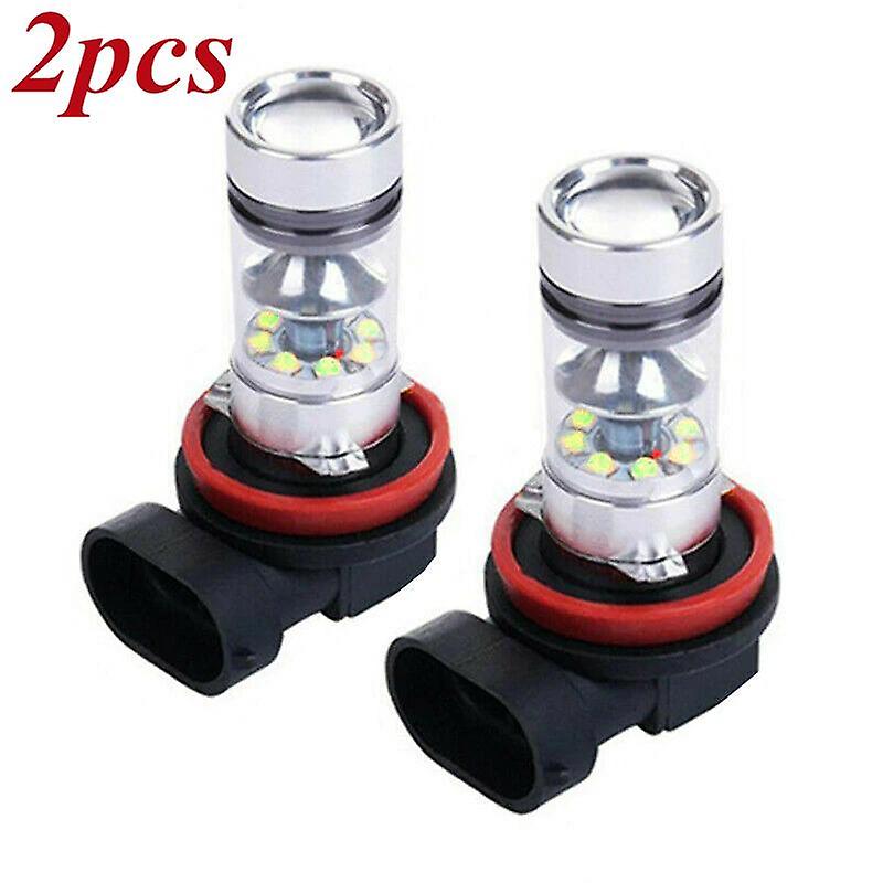H11 H8 H10 9005 9006 H1h3 H7 H4 H16 Fog Lights Bulb 1100lm 6000k White Light Car Driving Running Lamp Auto Leds Dc 12v-28v