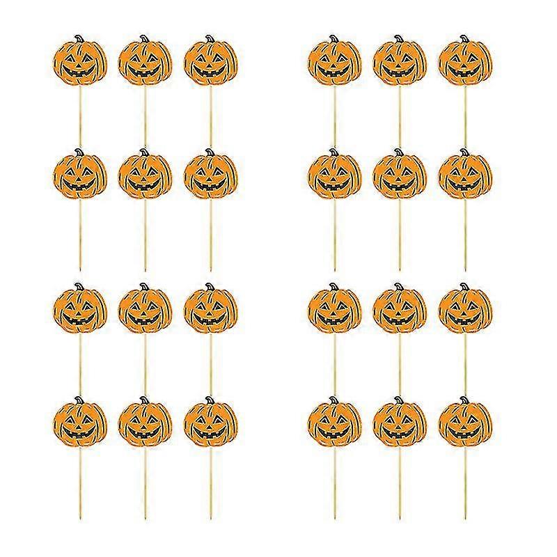 24pcs cake decorations, Pumpkin Cake Picks