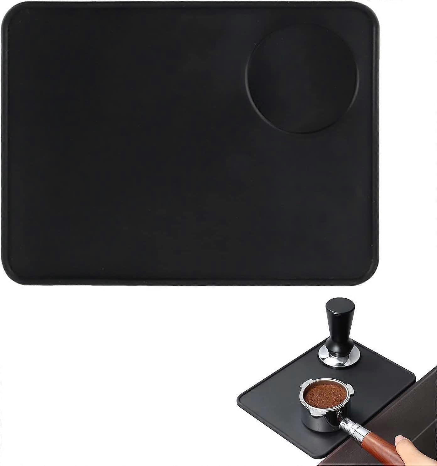 2pcsTamping Mat, Espresso Tamping Mat, Black 20*15cm