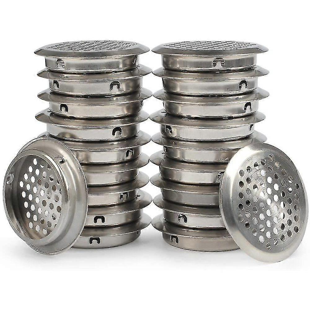 50 stykker ventilationsgitter rustfrit stål ventilationshul