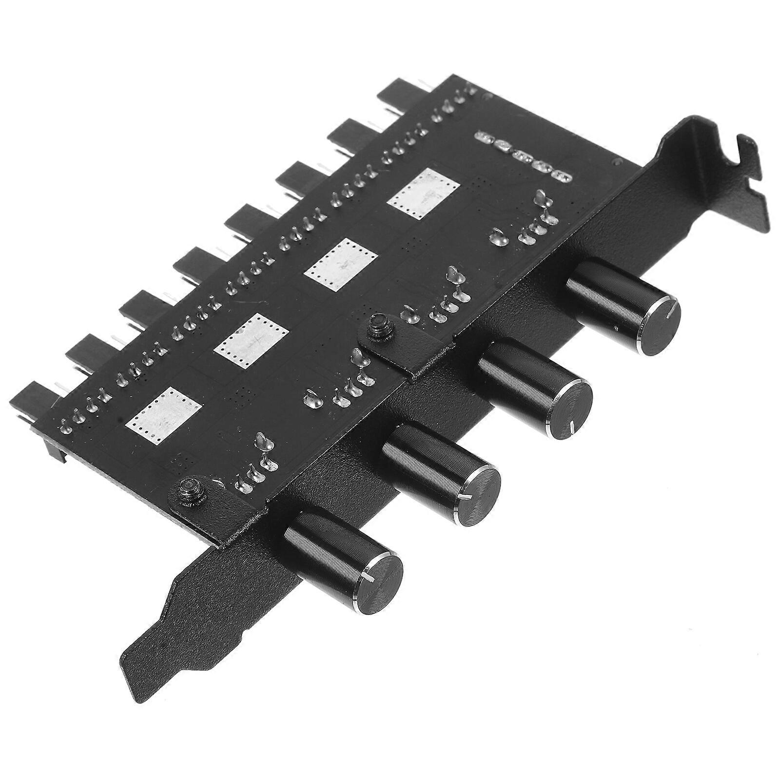 Fan Hub SATA Port Computer Fan Extension Adapter Cooling Fan Hub Splitter Pc Fan Accessory