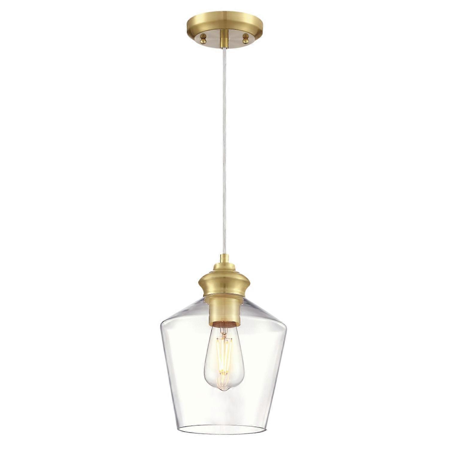 Pendelleuchte Ramsey Messing / Klarglas