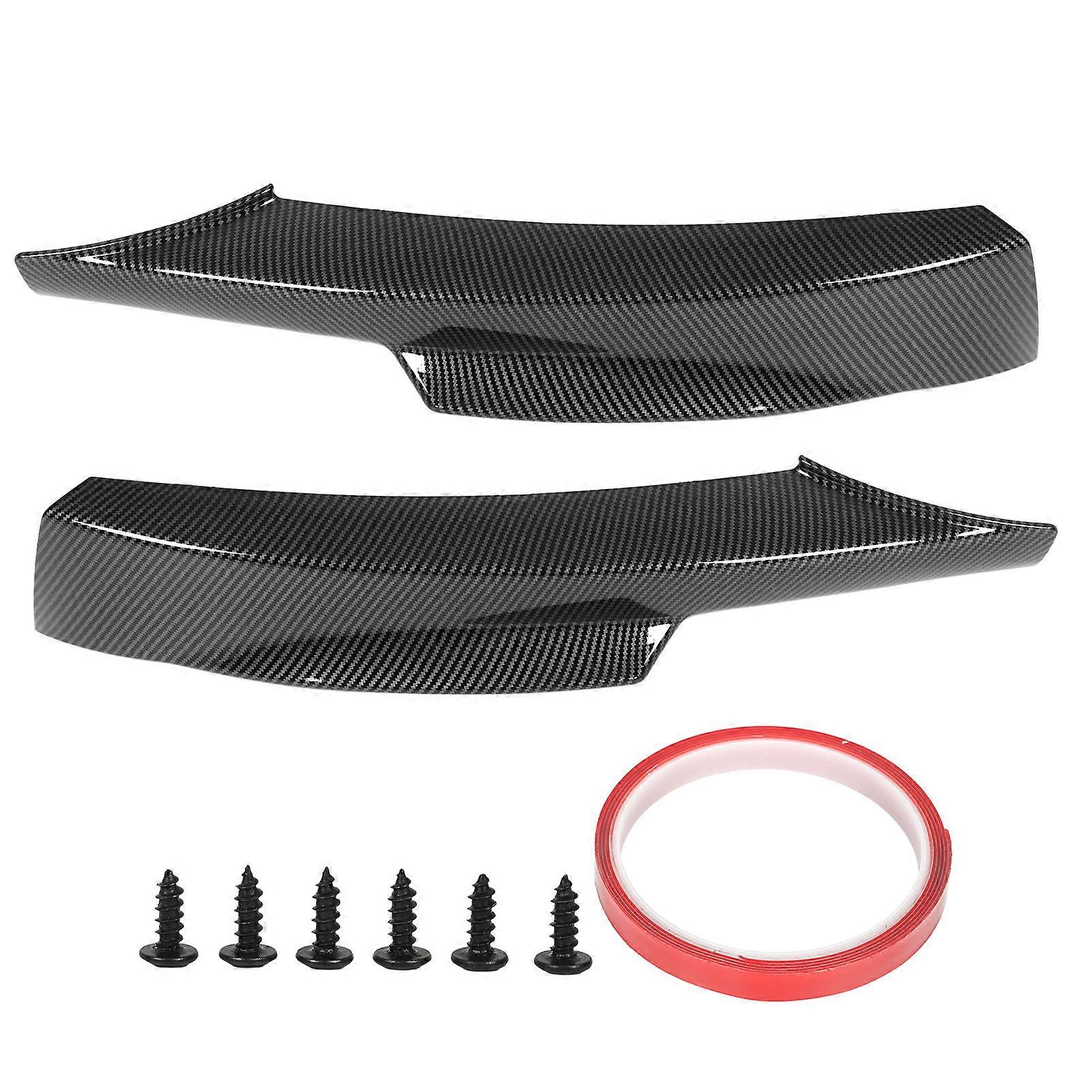 Front Bumper Lips Bumper Corner Spoiler Splitters Lower Bumper Protector for E90 M Sport LCI Sedan 2009?2012 Carbon Fiber Style