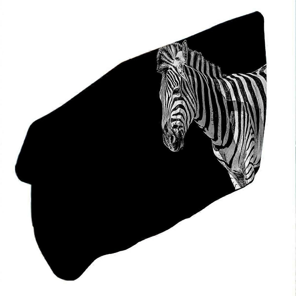 Black and White Wild Zebra Microfiber Beach Towel