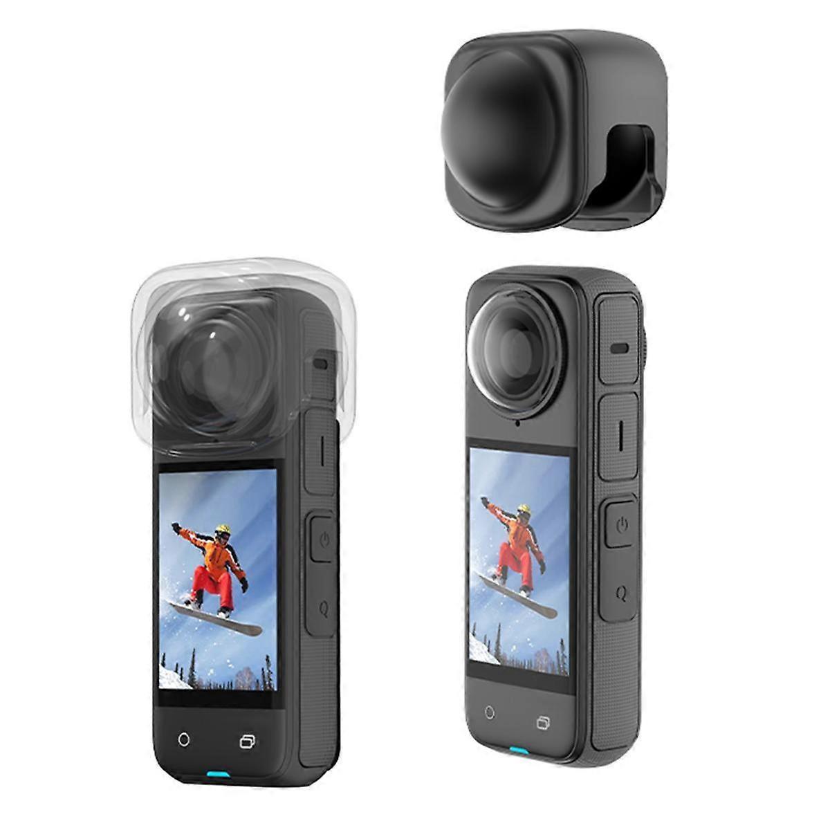 Silicone Lens Cap for X4 Panorama Camera Lens Cap Soft Silicone Lens Protective Cover Camera Accessory